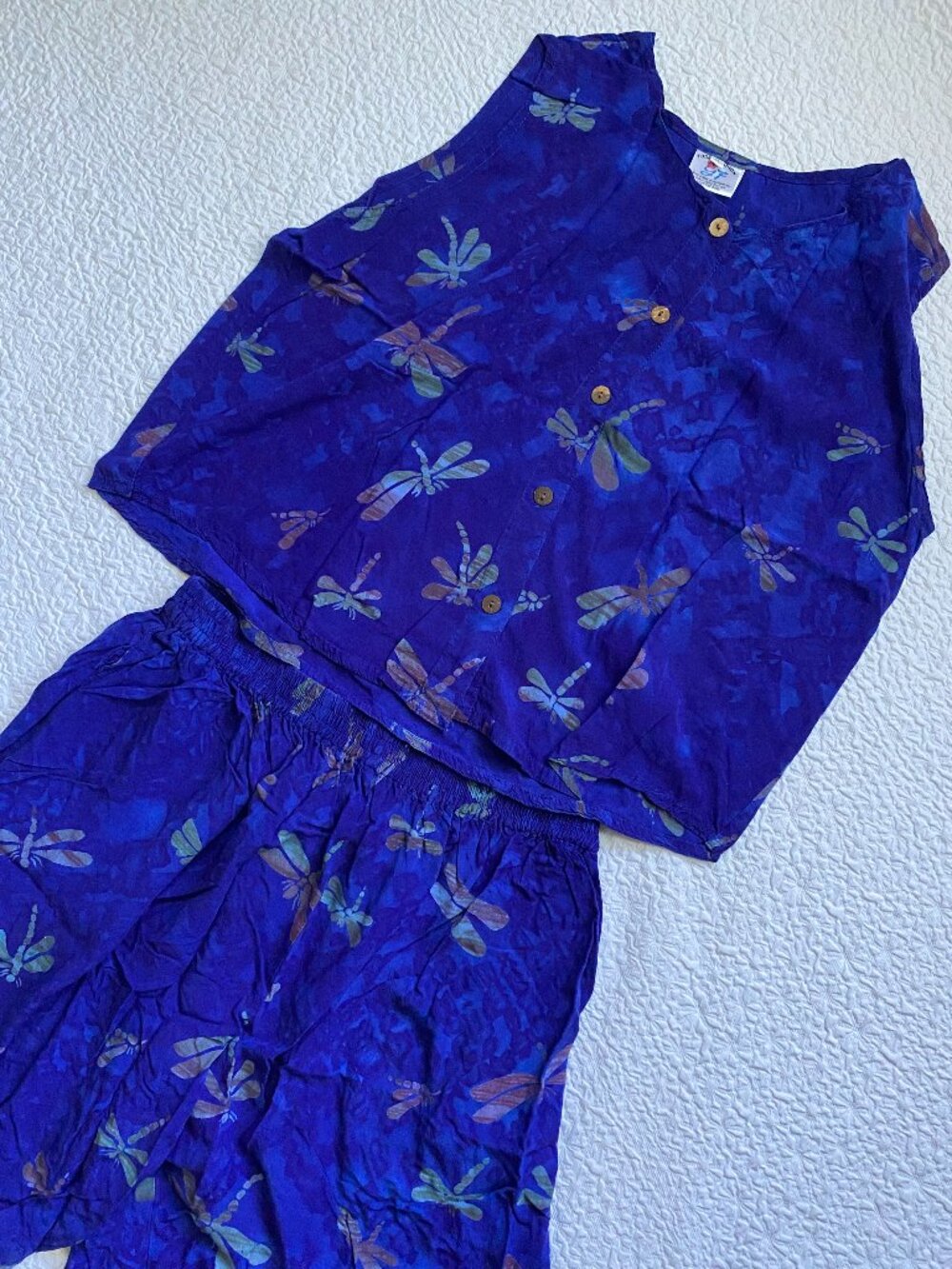 Vintage Navy Blue Dragonfly Set